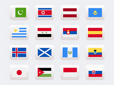 Country Flags Icon Set -V3
