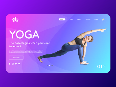 Yoga Web Template - Meditation Landing Page