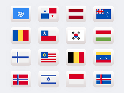 Flag Country Premium icon Set v4 - World Country Flag Icon Set 3d icon set best icon brand icon set social media icon