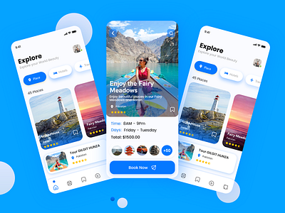 Travel App V3 - Travel App UI Design Concept - Hotel Booking app