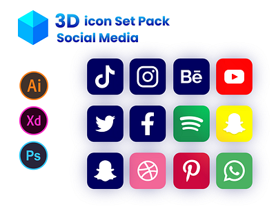 Social Media 3D Icon Collection - Colorful Icon Pack icon