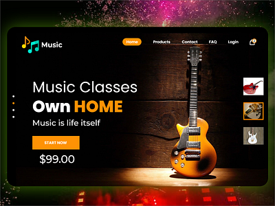 Music Classes Web Template - Online Music Classes