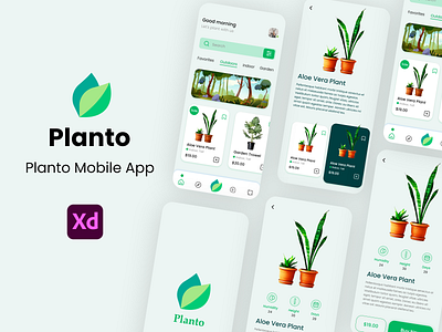 Plant Store App - Planto Mobile App Exploration - Ecommerce App