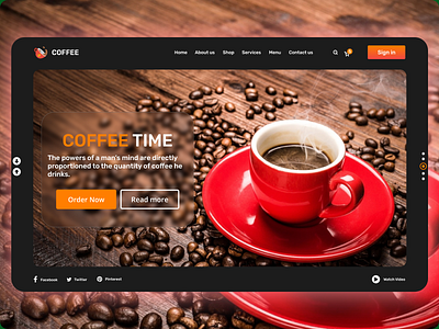 Coffee Shop Website Template - online coffee shop