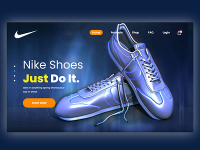 Nike Shoes E-commerce Web Template Shop v5