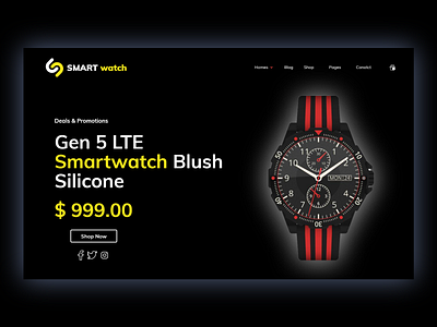 Smartwatch Website template - Ecommerce Store