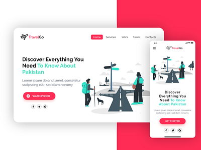 Travel Landing Page - Travel UI kit