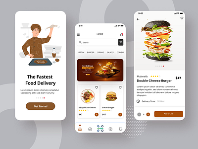 Food Delivery App UI Design - Ecommerce Food App