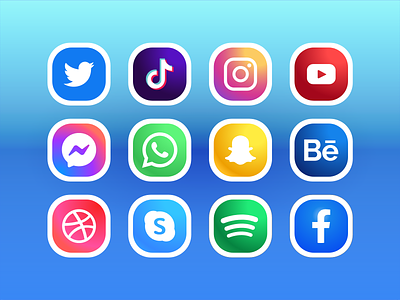 Social Media icon set v4 - Premium Icon Set Pack icon
