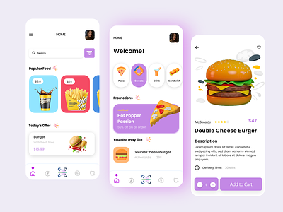 Food Delivery app UI Kits - Pizza Shop App