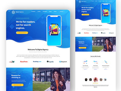 Digital Agency Management Web Template