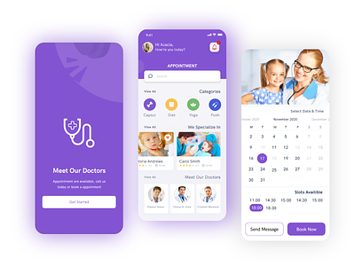Doctor Appointment App - Health App UI Kits