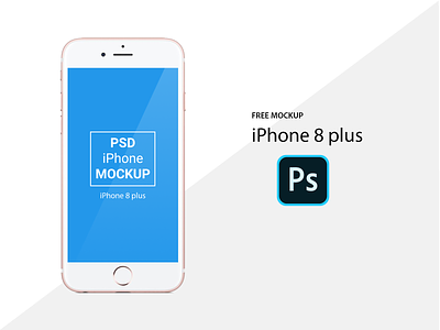 Apple iPhone 8 Plus PSD Mockup - Free iPhone Mockup