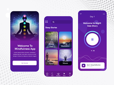 Mindfulness App Challenge - Meditation & Sleep app meditation app mindfulness app simple habit app sleep app