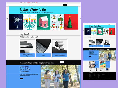 HP Website Template Design - Ecommerce Website Design ecommerce website design hp website template design