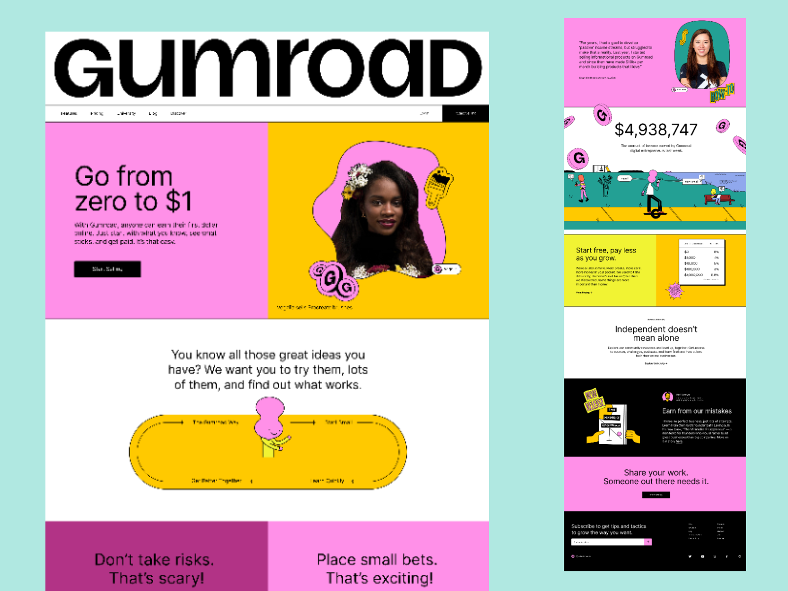 Gumroad Website Template - Design Template Landing Page by Imran ...