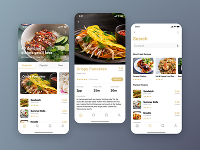 Food share app app app ui apple application cook cooked delivery design drink food foodie rice service template