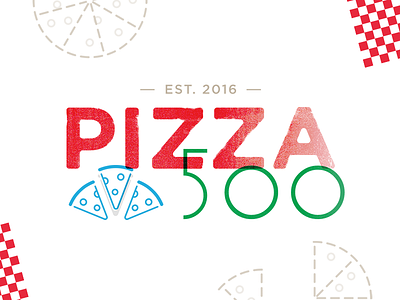 Pizza 500 brand branding digital italy logo pizza print