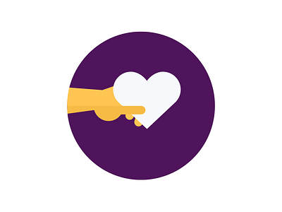 Loyalty brand emoji flat heart love loyaly vector