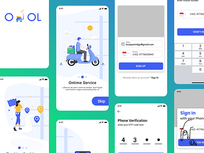 OJOL APP branding graphic design logo ui