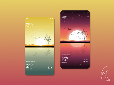 Weather App pt.2 app branding design graphic design illustration logo ui