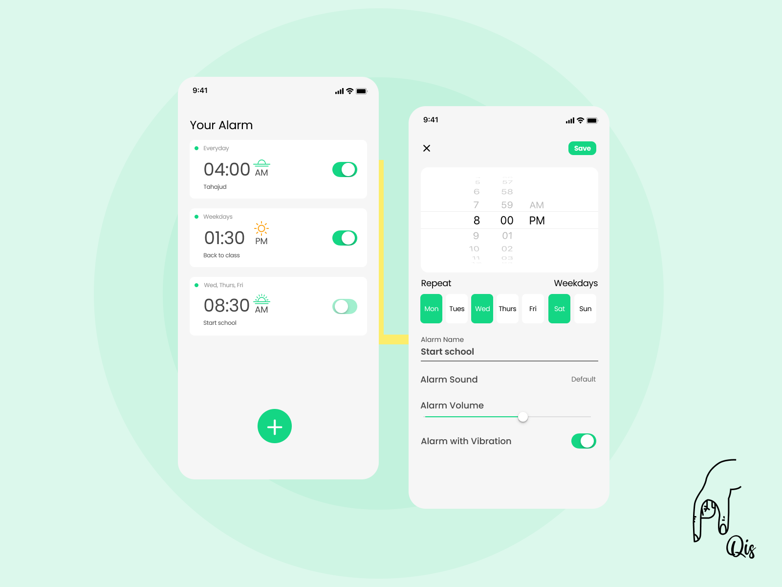 BeepBeep.. is an Alarm App! by Bilqis Muflihunnisa on Dribbble