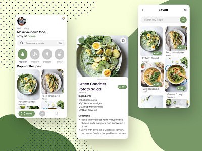 RacipeApp app design ui