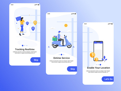 OnBoardingOjol app design ui ux vector