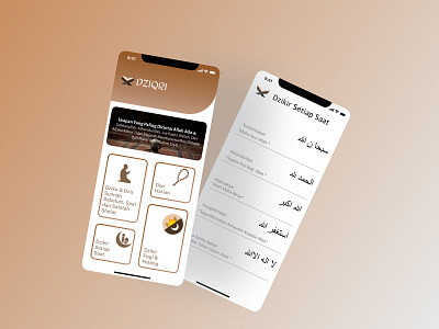 DziqriApp app design ui