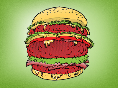 Dribbble Burger2