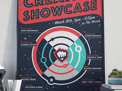 Creative Showcase Poster branding halftones icon illustration logo poster screenprint typography