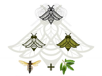 insect and leaf logo
