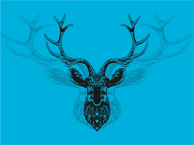 deer logo animal deer head logo