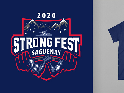 STRONG FEST TSHIRT DESIGNS art branding design flat illustration illustrator logo mountain retro tshirt vector