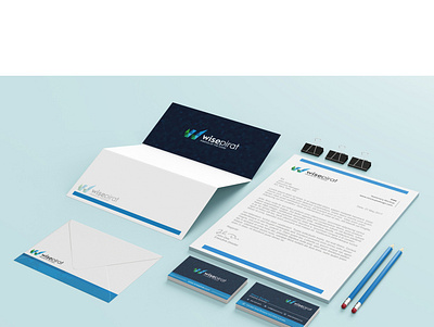 WISPIRAT STATIONERY brand identity business card envelope letterhead stationery stationery design