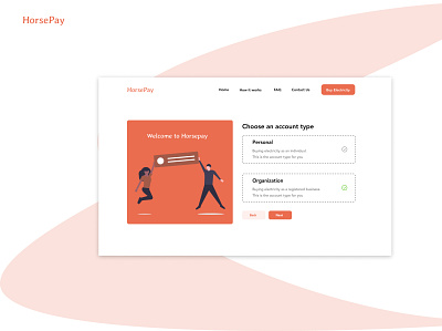 HorsePay design figma illustration payment ui ux website