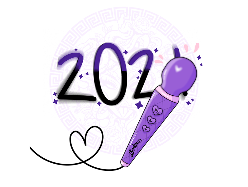 2021 WilL Be MaGiCaL 2021 erotic eroticart illustration lover lovers magic magic wand magical manual new new year romance valentine day valentines vibration vibrator yes