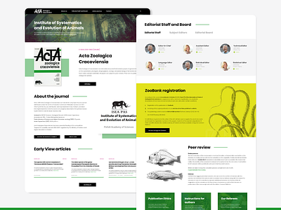 Academic Science Journal Website Design Concept minimal ui ux web