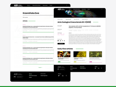 Academic Science Journal Website Design Concept