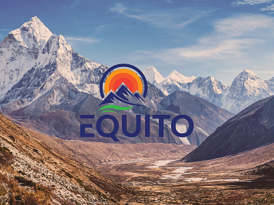 Equito Mountain Logo logo design minimalist logo monogram logo mountain logo typography logo unique logo