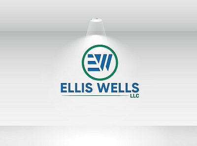 Ellis Wells LLC Logo Design logo design minimalist logo modern logo typography logo unique logo