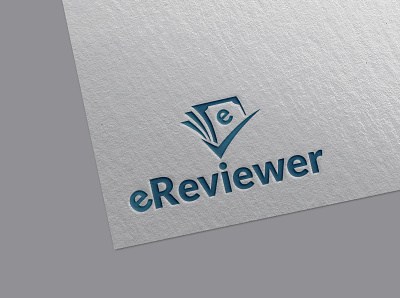 e-Reviewer Logo logo design minimalist logo modern logo monogram logo typography logo unique logo