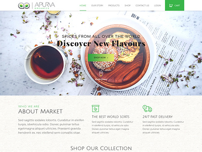 Apurva Organics design ecommerce graphic design illustration logo shopify ui ux web website