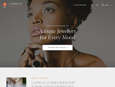 Laurelle Antique Jewellery design ecommerce ui ux web