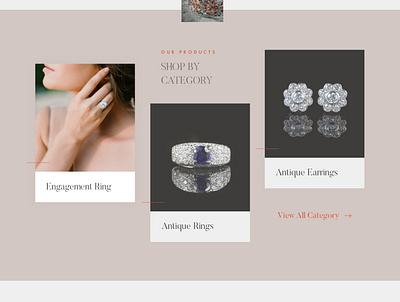 Laurelle Antique Jewellery design ecommerce ui ux website