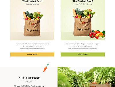 Happy Crops app branding design ecommerce graphic design illustration shopify ui ux web website