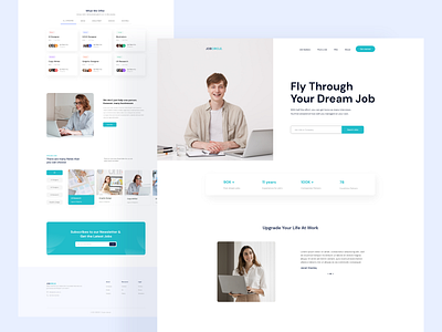 Job Finder Website Landing page