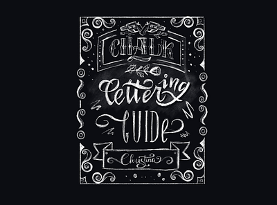 Lettering calligraphy chalk design illustration lettering