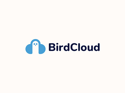 BirdCloud Logo Design bird bird logo branding cloud cloud logo design icon visual identity identity logo logodesign minimalist modern