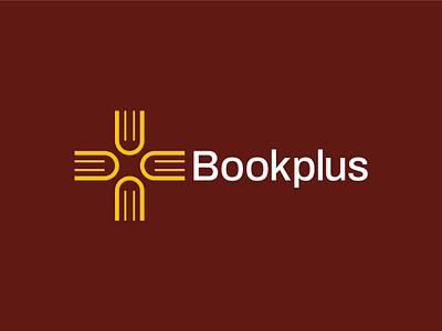 Bookplus Logo Design book logo brand brand identity branding cross design designer icon identity logo logodesigner logos mark minimal modern plus logo startup logo symbol visual identity